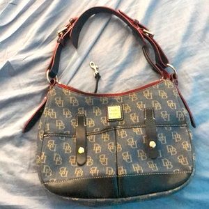 Dooney Bourne vintage red and blue purse